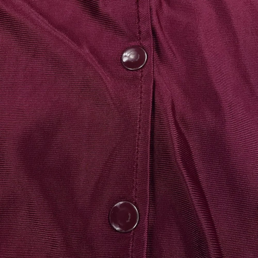 Vtg Roanoke College Russell USA Made Satin Jacket Womens Large Fits Mens Medium - Picture 10 of 12